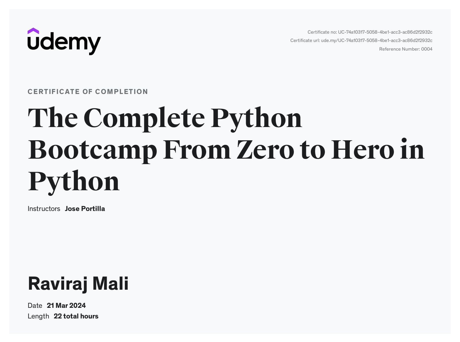 Python Bootcamp